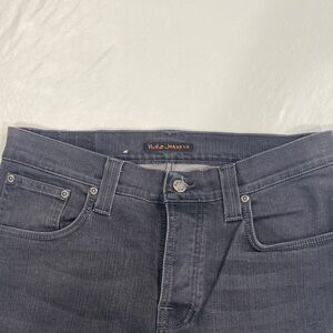 Nudie Jeans Men's Dark Gray Slim Jeans